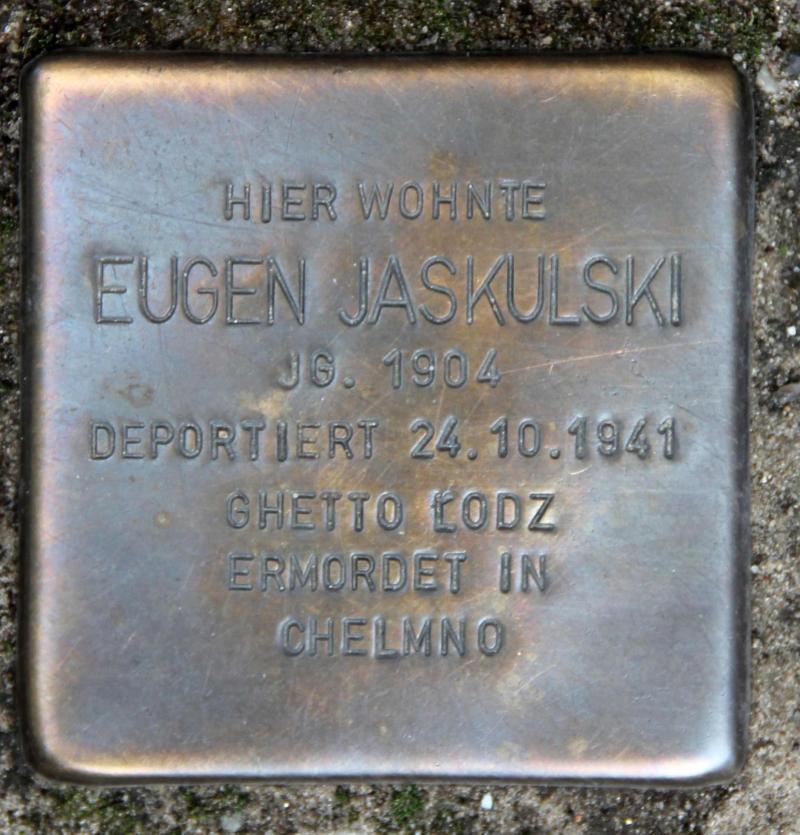 Stolperstein für Eugen Jaskulski.