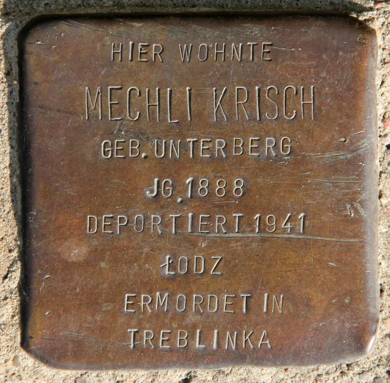 Stolperstein für Mechli Krisch.