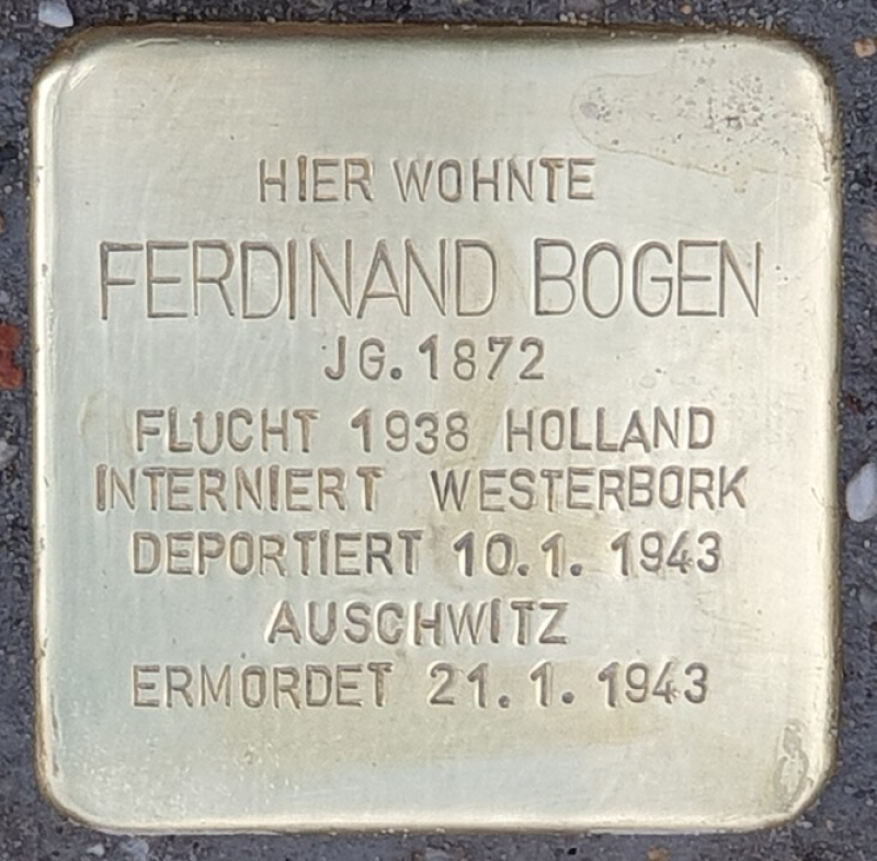Stolperstein für Ferdinand Bogen © OTFW