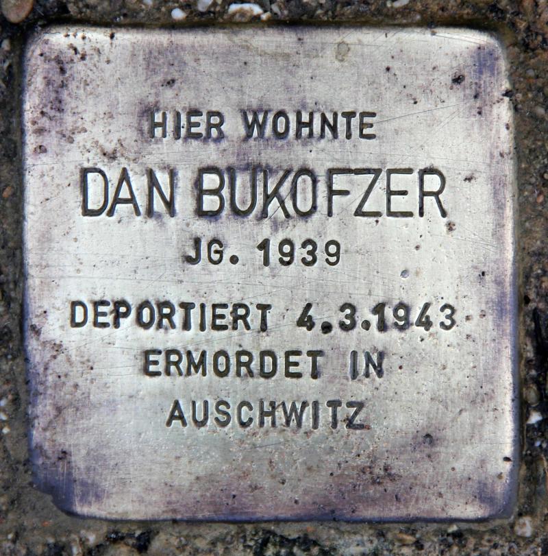 Stolperstein für Dan Bukofzer.