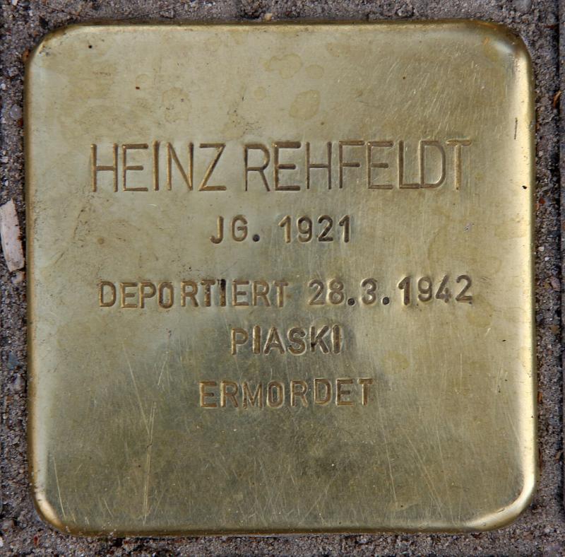 Stolperstein für Heinz Rehfeldt