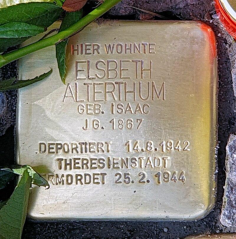 Stolperstein Elsbeth Alterthum © OTFW