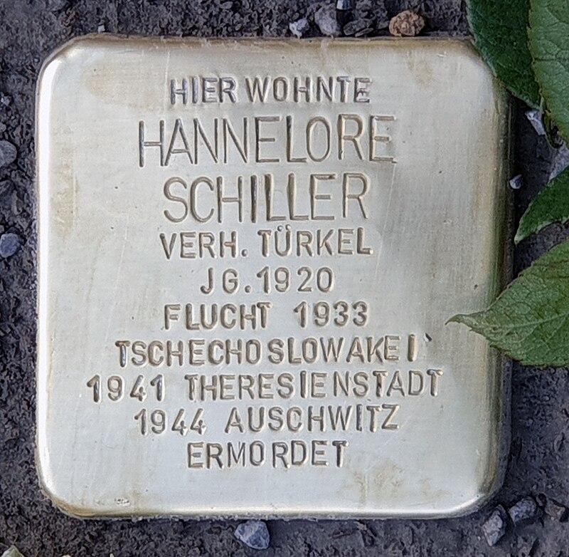 Stolperstein Hannelore Schiller © OTFW