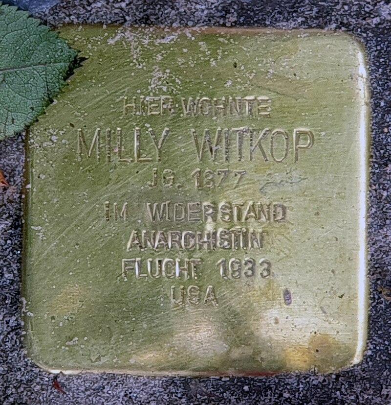 Stolperstein für Milly Witkop © OTFW
