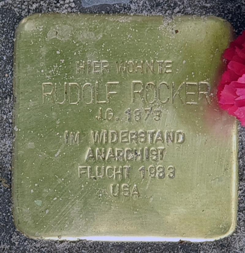 Stolperstein für Rudolf Rocker © OTFW