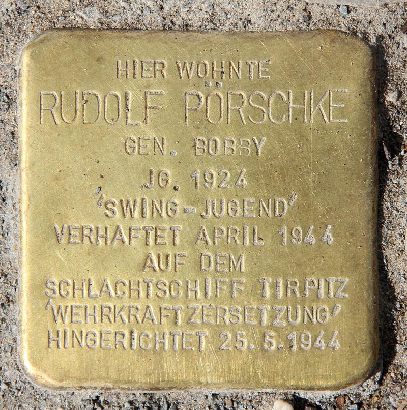 Stolperstein Rudolf Pörschke © OTFW
