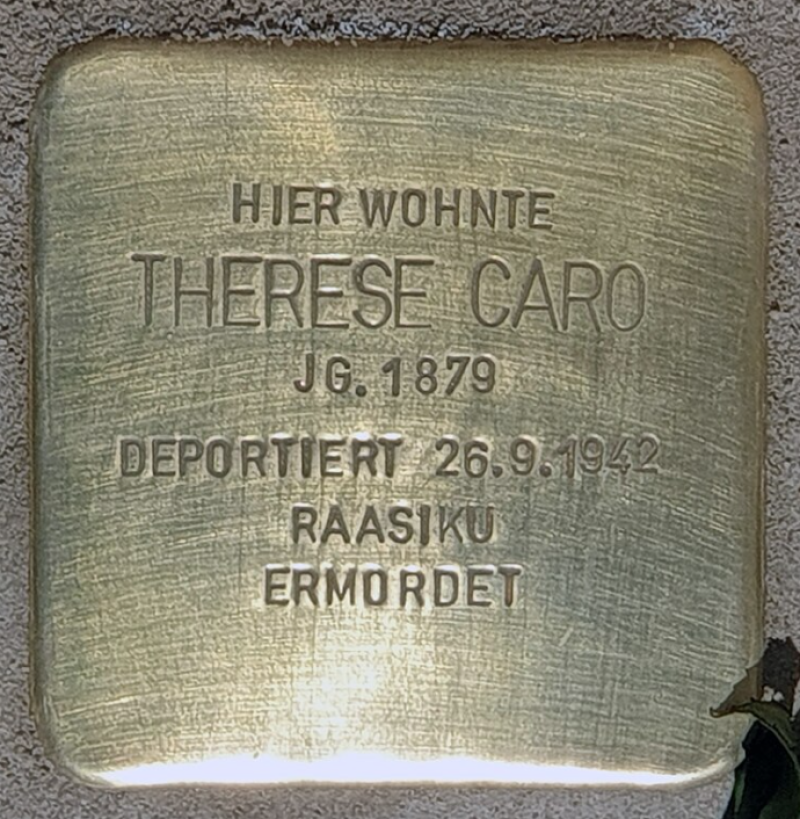 Stolperstein für Therese Caro © OTFW