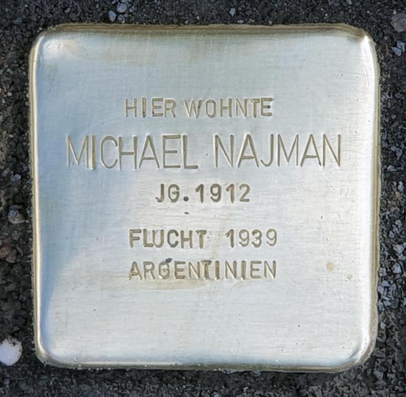 Stolperstein für Michael Najman, Foto: OTFW
