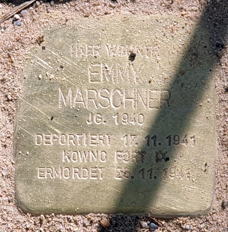 Stolperstein von Emmy Marschner, Foto: OTFW