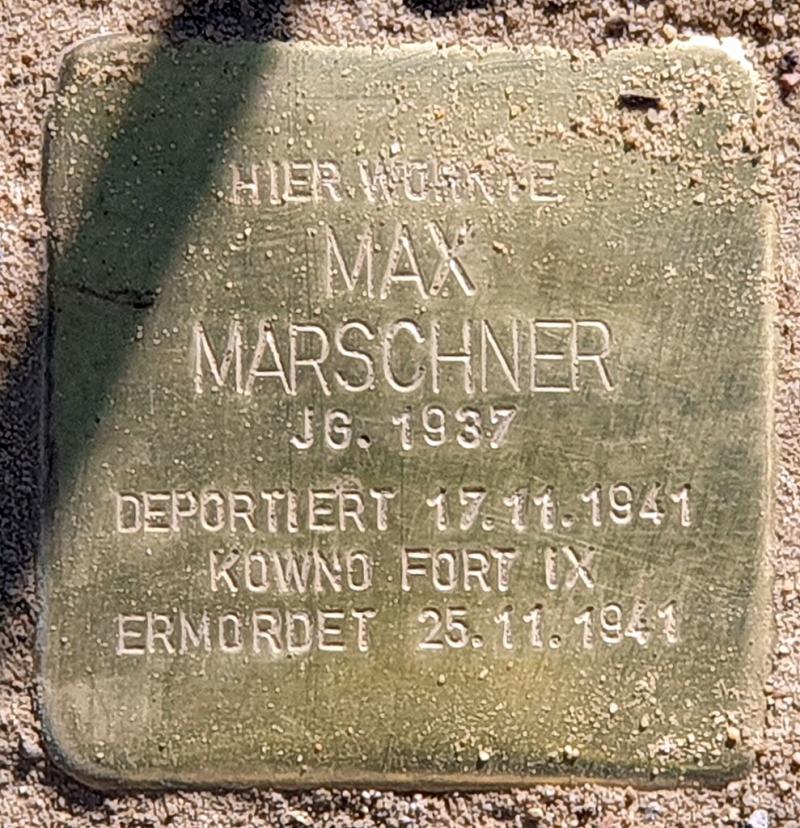 Stolperstein von Max Marschner, Foto: OTFW