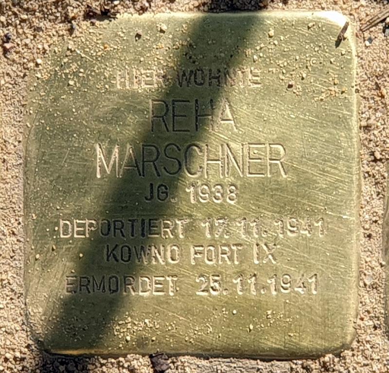 Stolperstein von Reha Marschner, Foto: OTFW