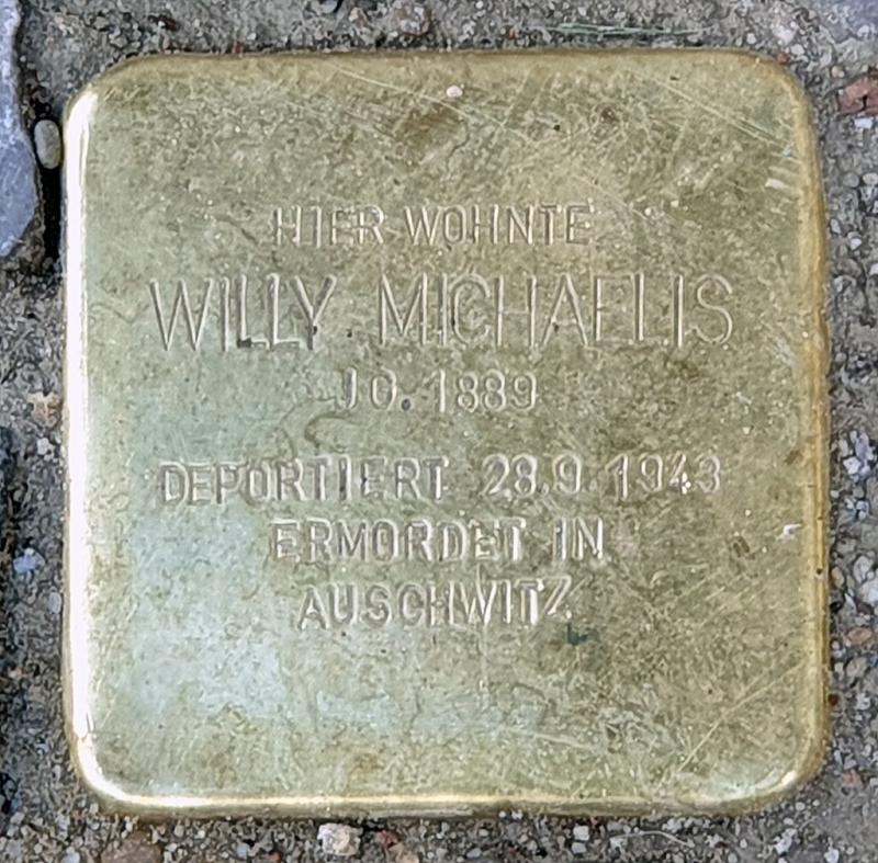 Stolperstein Willy Michaelis, Bild: OTFW