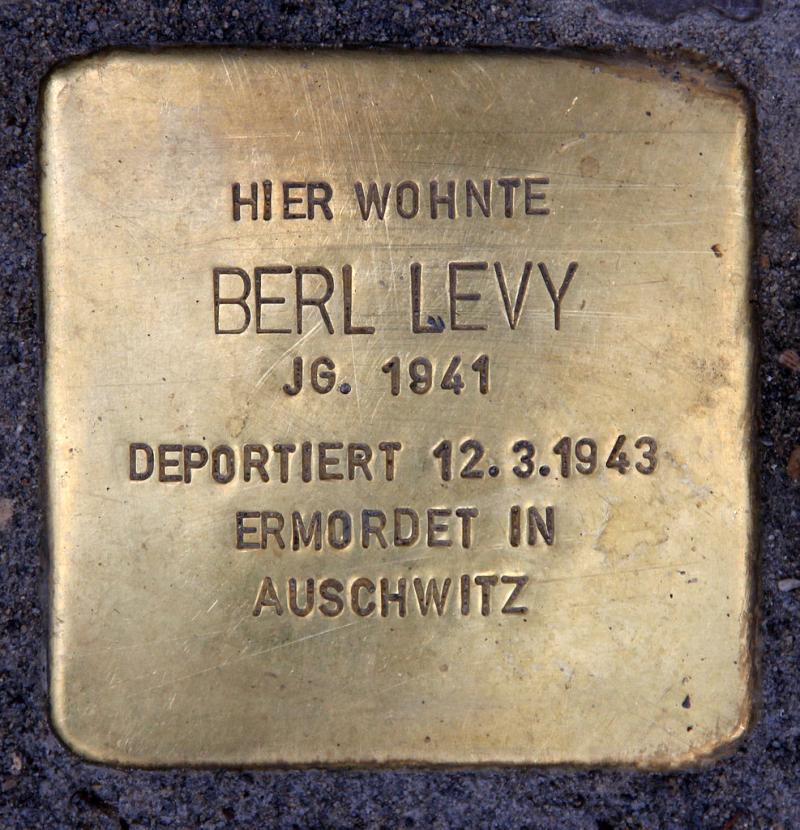 Stolperstein für Berl Levy © OTFW