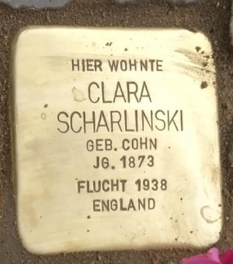 Stolperstein Clara Scharlinski © Koordinierungsstelle Stolpersteine Berlin