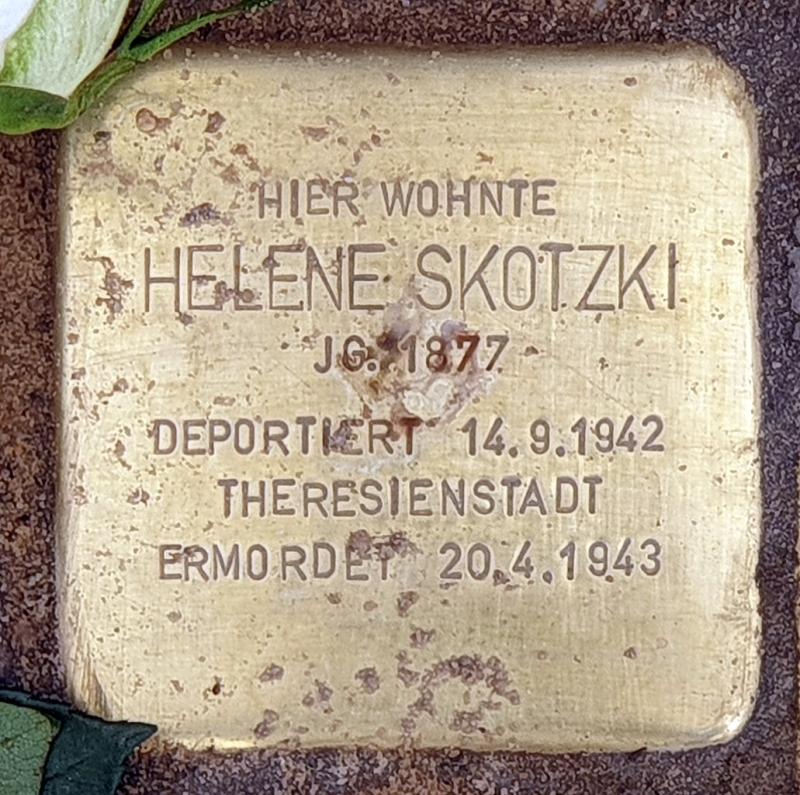 Stolperstein Helene Skotzki © OTFW