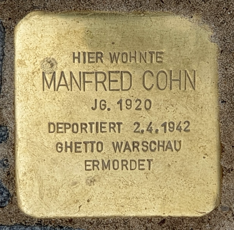 Stolperstein für Manfred Cohn © OTFW