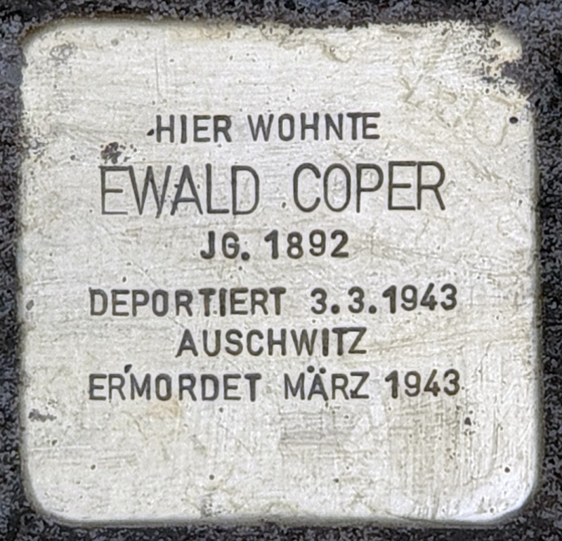 Stolperstein für Ewald Coper © OTFW