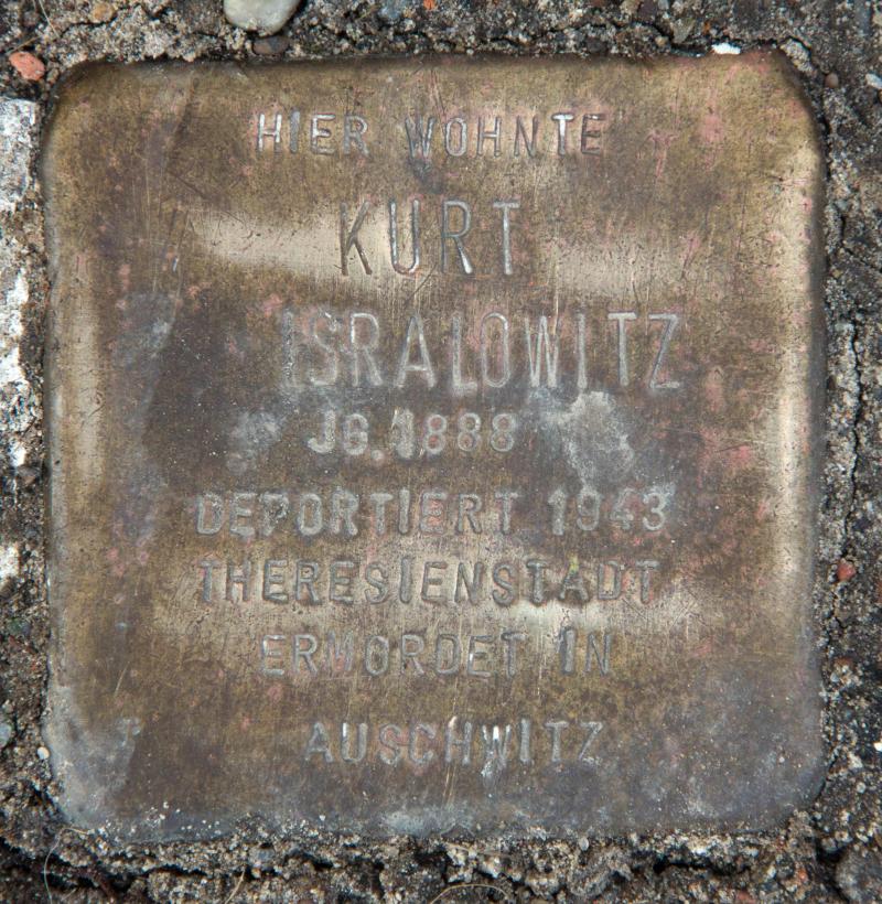 Stolperstein für Kurt Isralowitz.