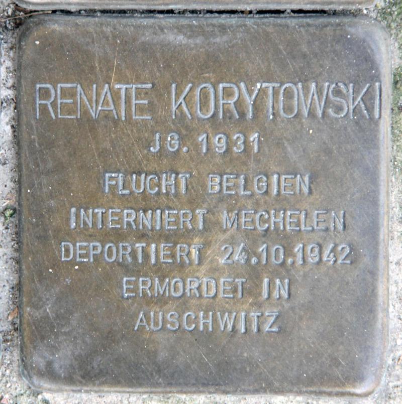 Stolperstein für Renate Korytowski.