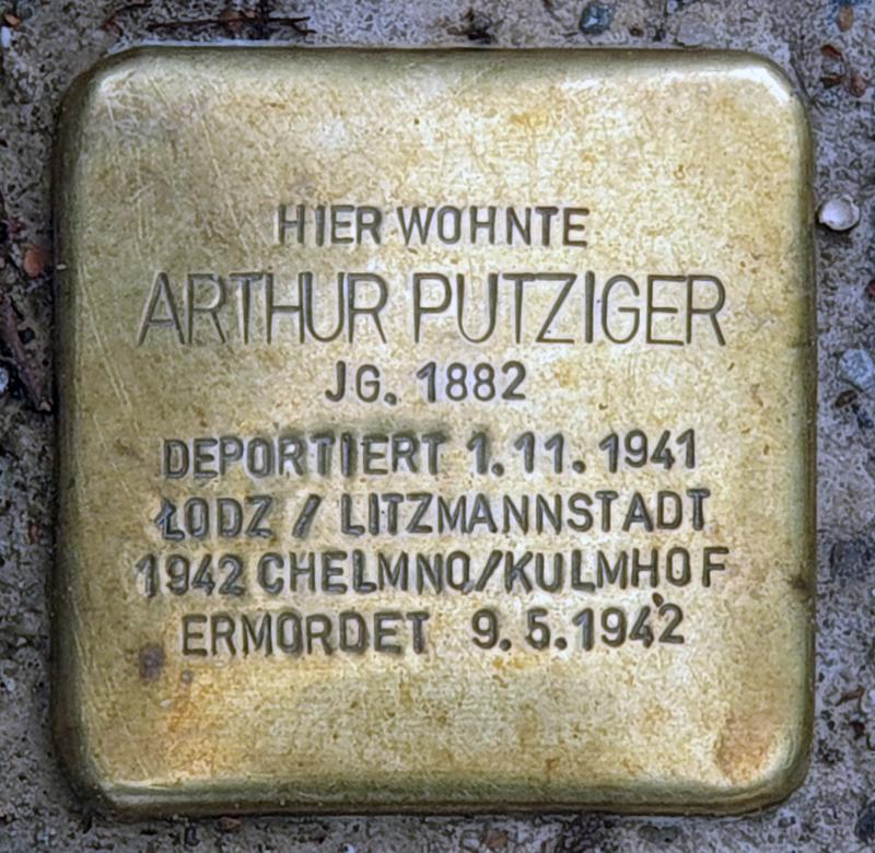 Stolperstein für Arthur Putziger © OTFW