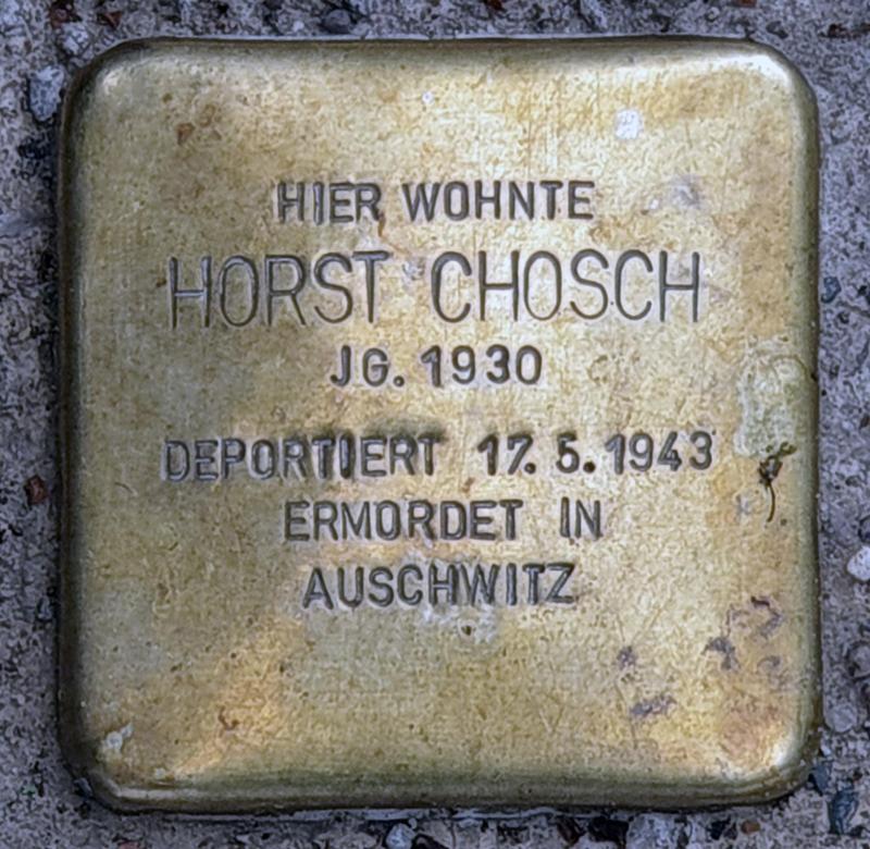 Stolperstein für Horst Chosch © OTFW