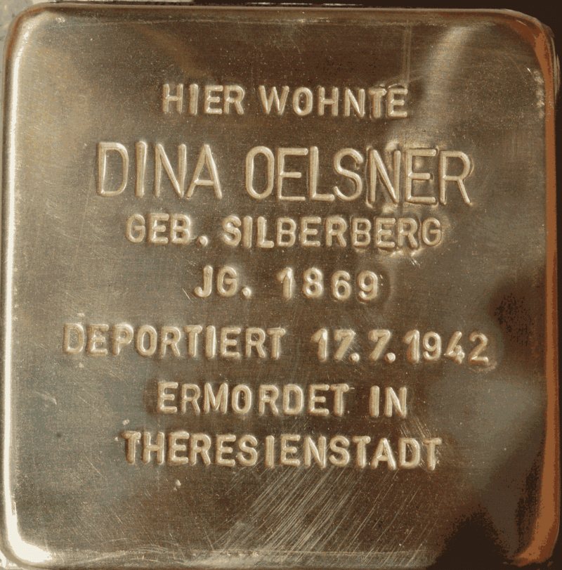 Stolperstein für Dina Oelsner.