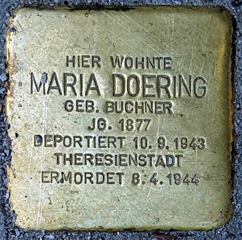 Stolperstein für Maria Doering © OTFW