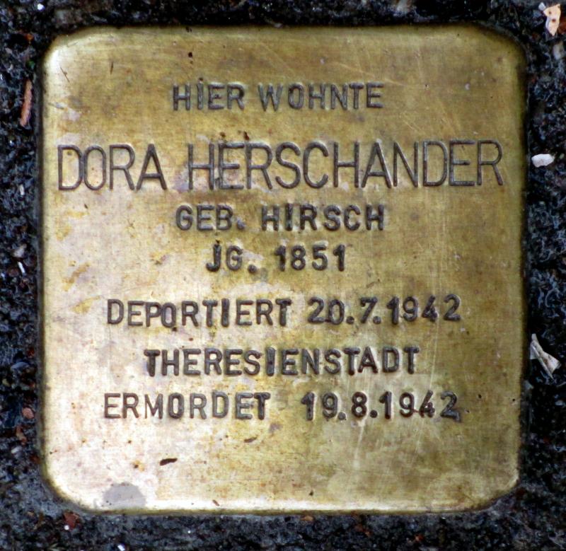 Stolperstein für Dora Herschander