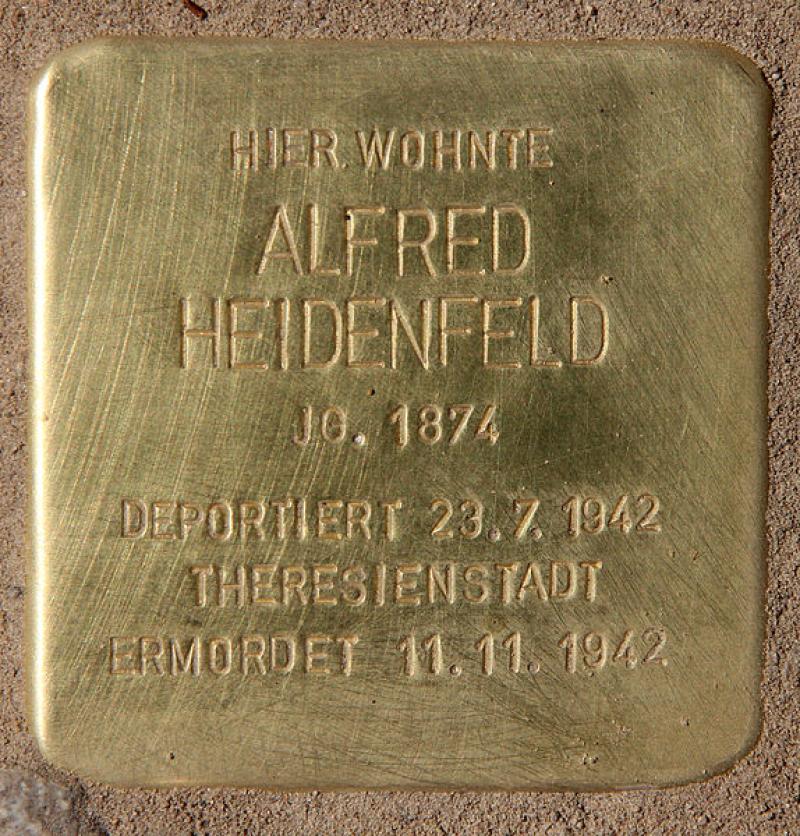 Stolperstein für Alfred Heidenfeld
