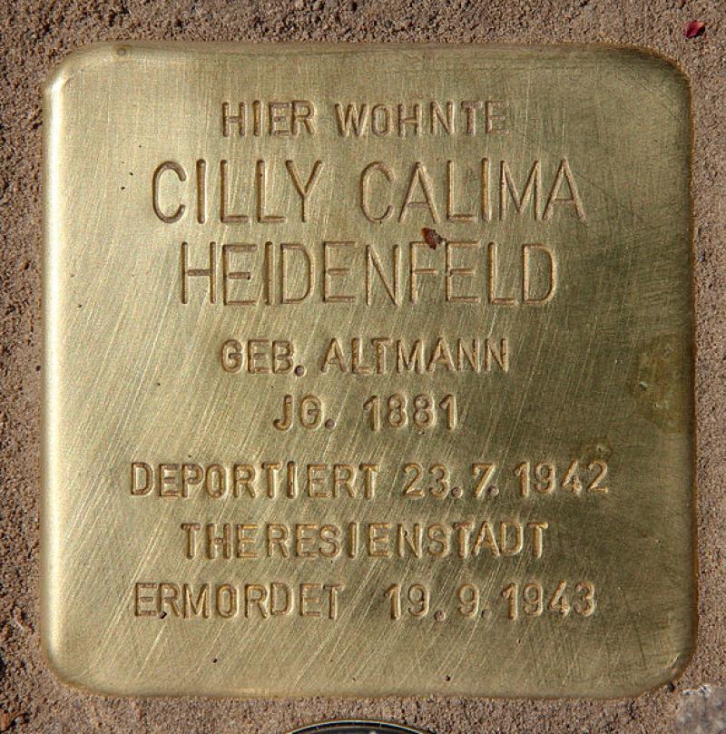 Stolperstein für Cilly Calima Heidenfeld