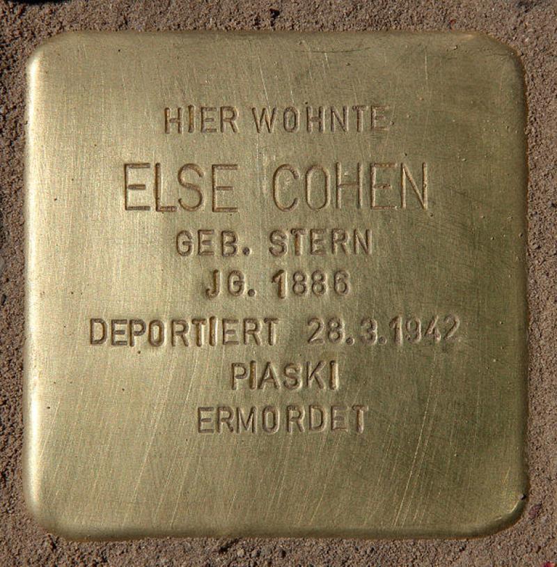 Stolperstein für Else Cohen