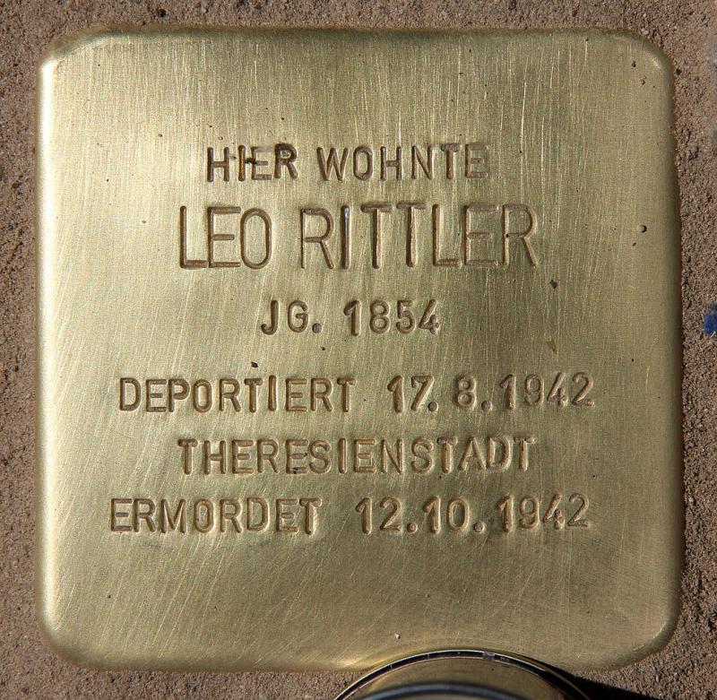 Stolperstein für Leo Rittler