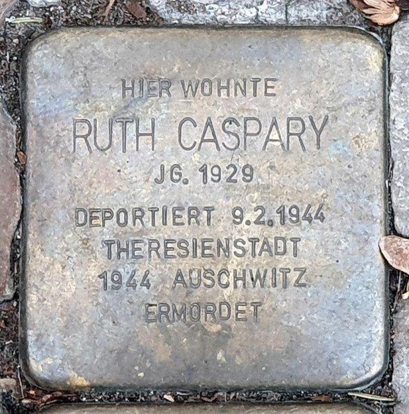 Stolperstein für Ruth Caspary. Fotorechte: OTFW