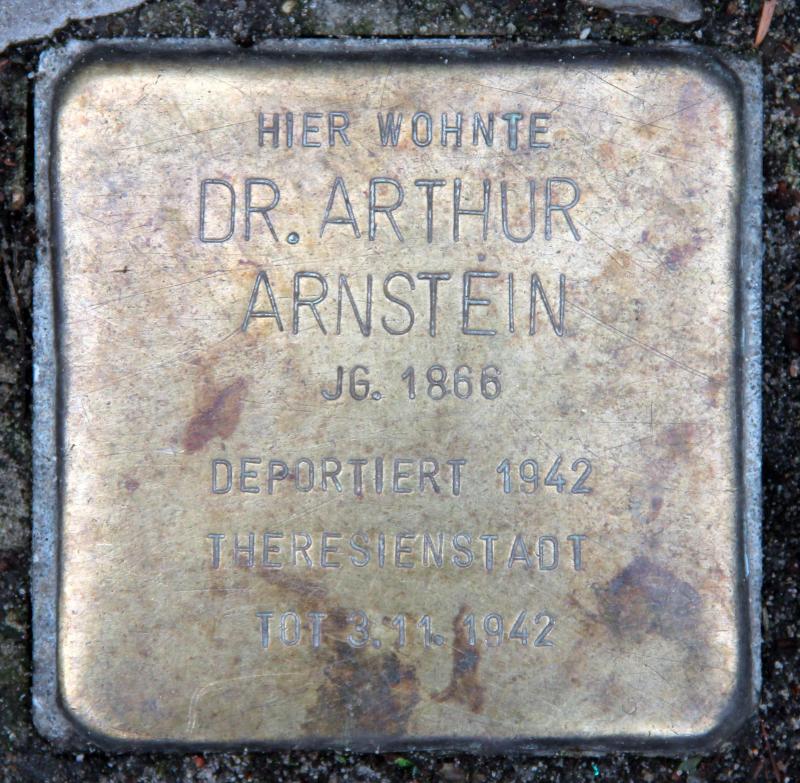 Stolperstein für Arthur Arnstein.