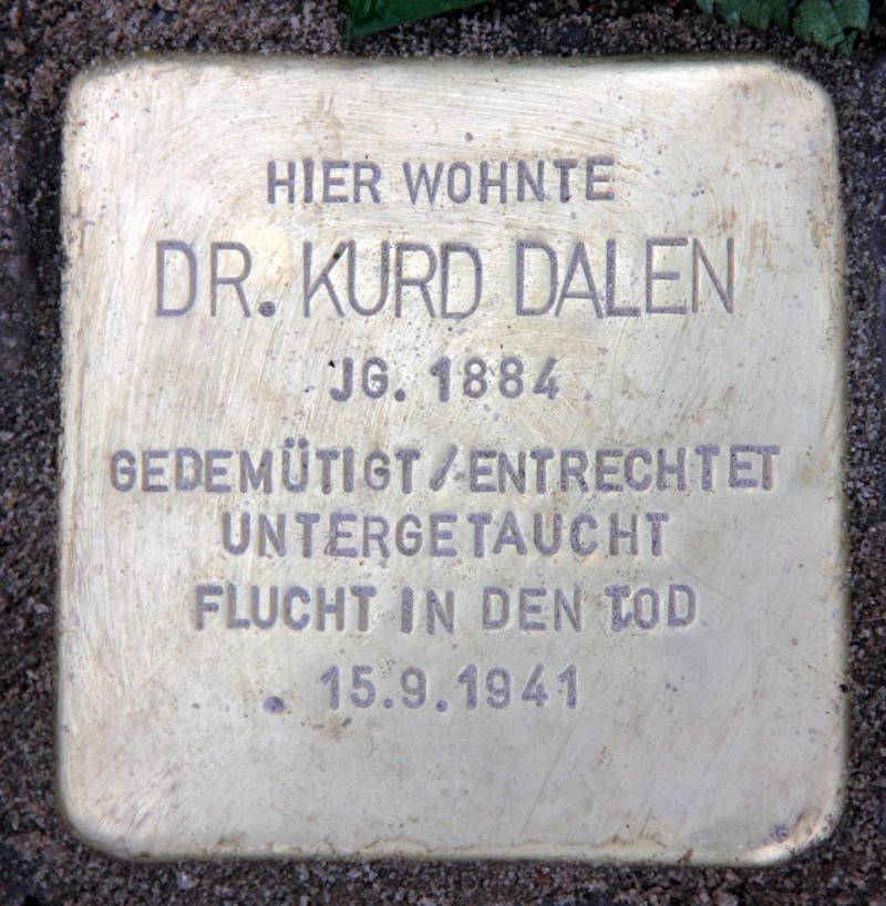 Stolperstein für Kurd Dalen.