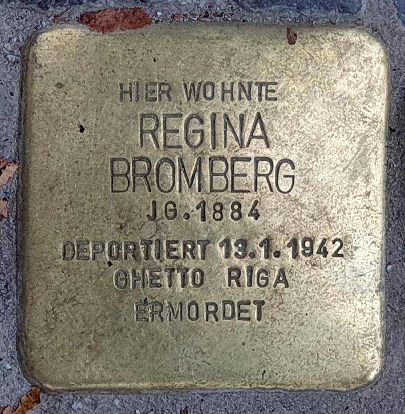 Stolperstein für Regina Bromberg © OTFW