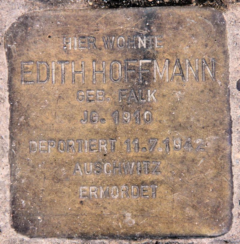 Stolperstein für Edith Hoffmann.