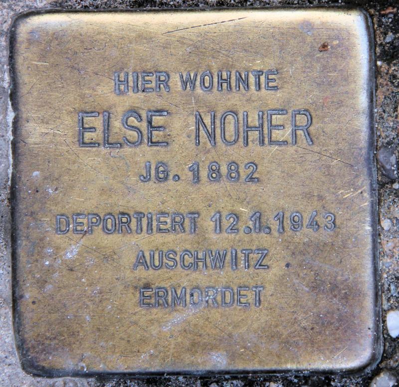 Stolperstein für Else Ella Noher.