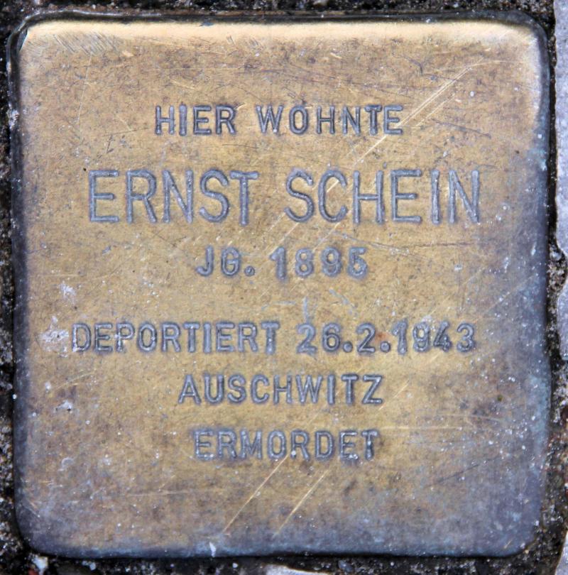 Stolperstein für Ernst Schein.