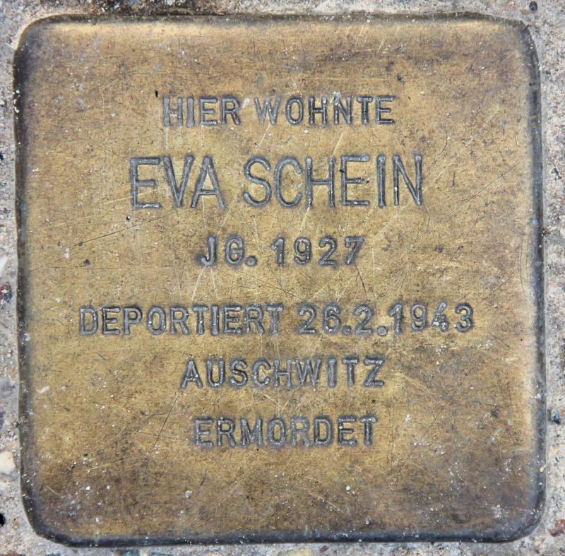 Stolperstein für Eva Schein.