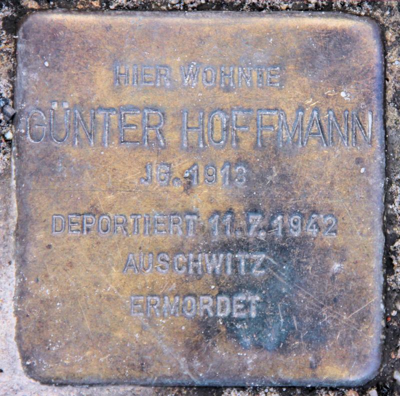Stolperstein für Günter Hoffmann.