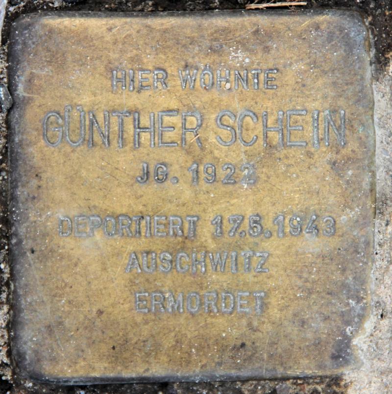 Stolperstein für Günther Schein.
