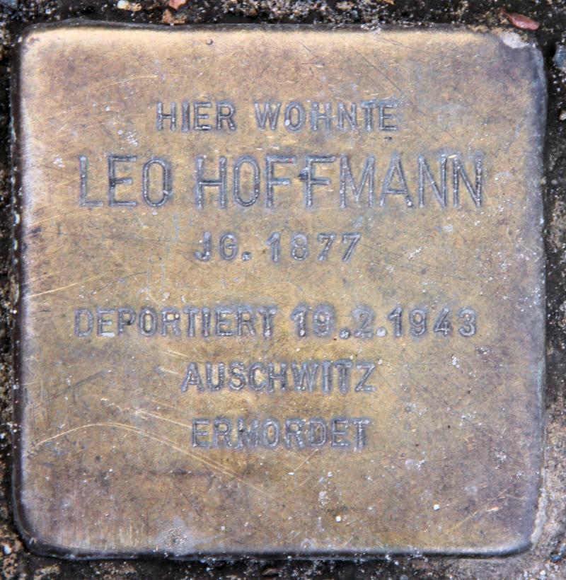 Stolperstein für Leo Hoffmann.