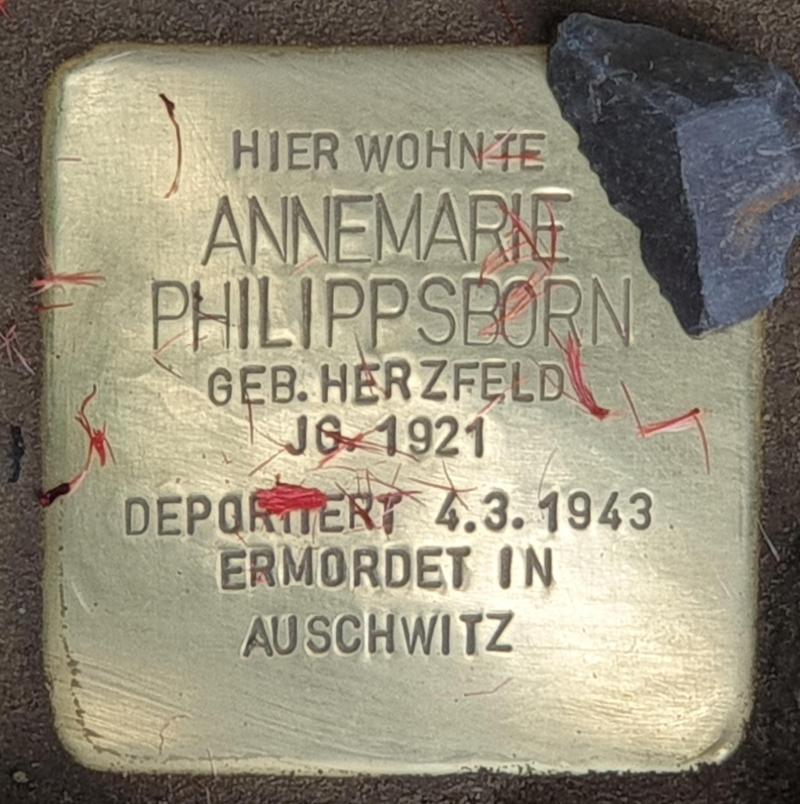 Stolperstein für Annemarie Philippsborn © OTFW