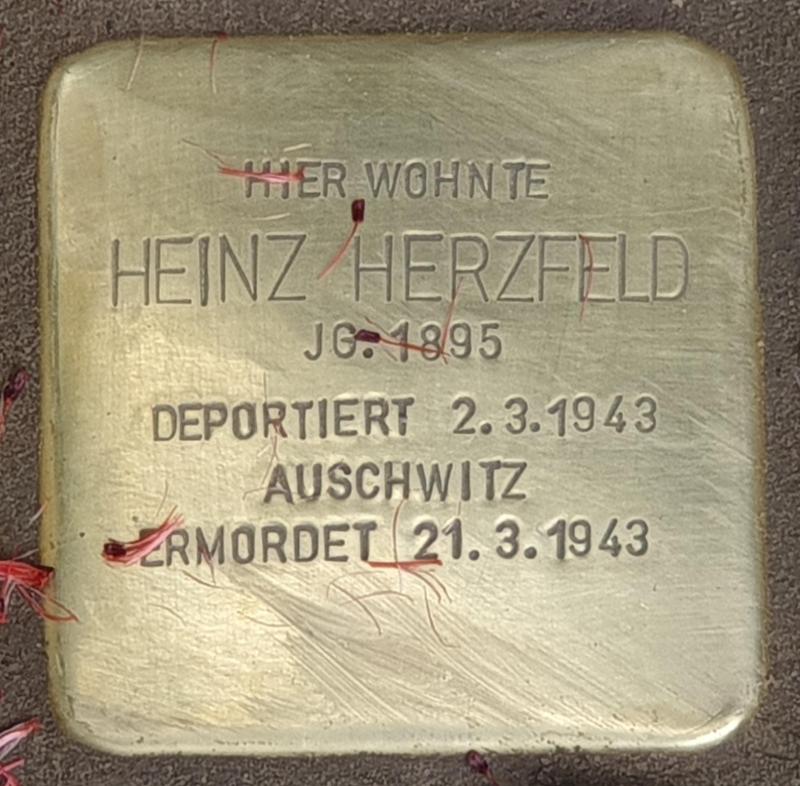 Stolperstein für Heinz Herzfeld © OTFW