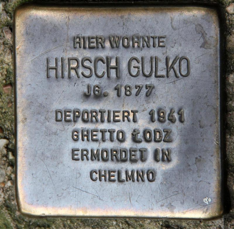 Stolperstein für Hirsch Gulko.