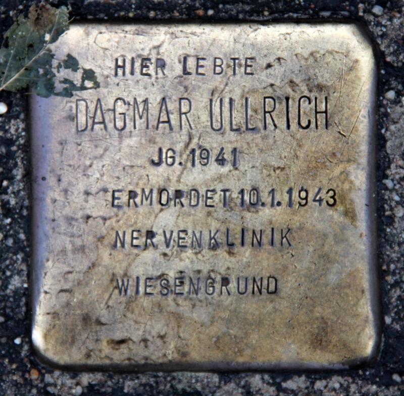 Stolperstein für Dagmar Ullrich.