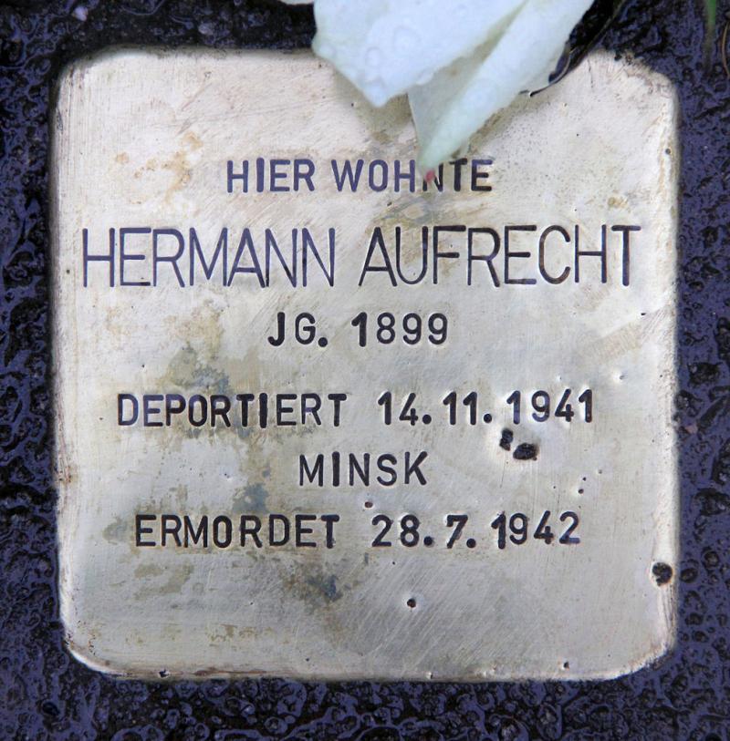 Stolperstein für Hermann Aufrecht © OTFW