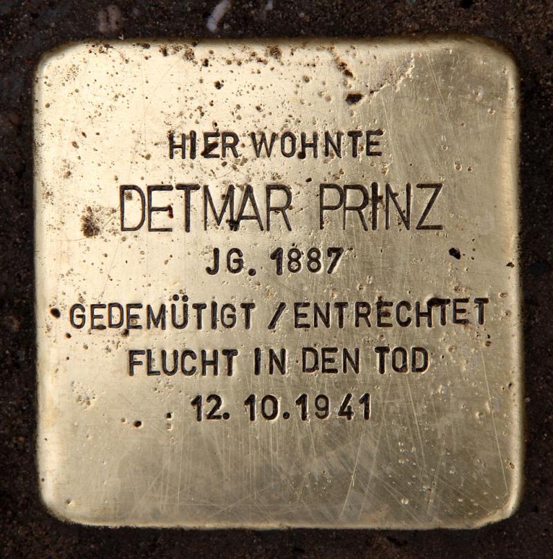 Stolperstein Detmar Prinz © OTFW