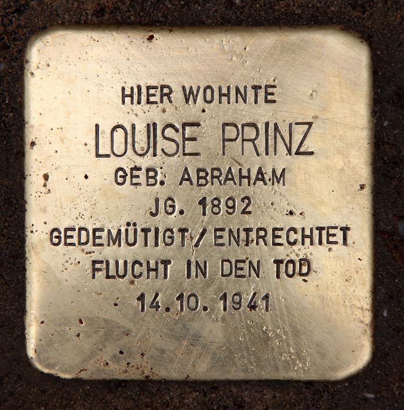 Stolperstein Louise Prinz © OTFW